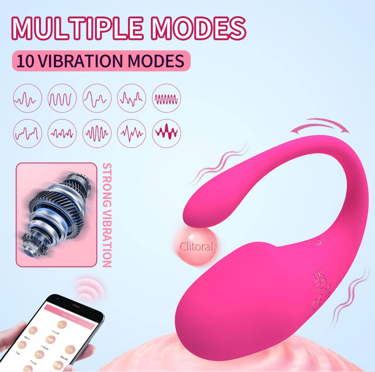 App-Controlled Rechargeable Personal Massager