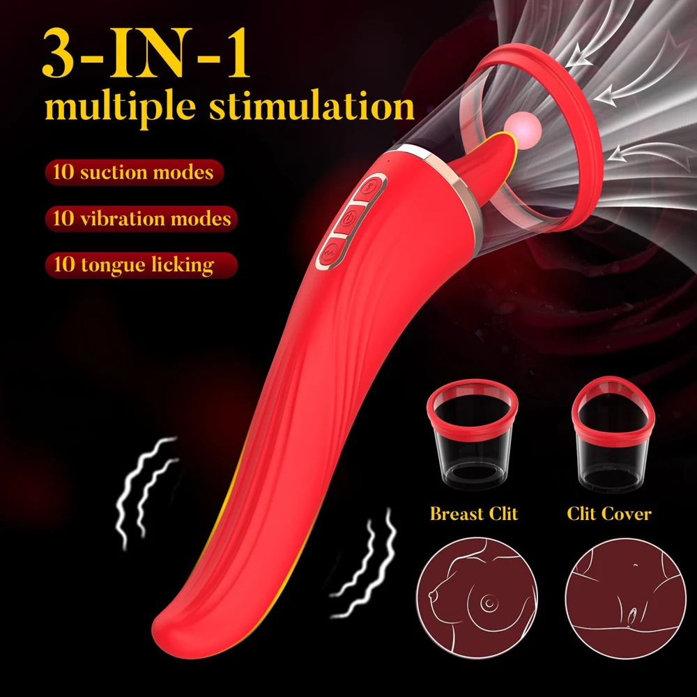 Red Rechargeable Personal Massager